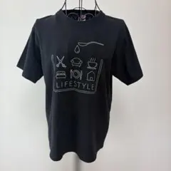 プリントスター　半袖Tシャツ　カットソー　黒　Mサイズ　春夏　生地しっかり目のサムネイル