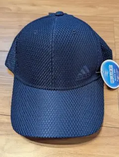 adidas　キッズ　メッシュ　キャップ　帽子　ネイビー　吸水速乾　新品