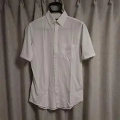 COMME CA ISM 半袖ボタンダウンシャツ ホワイト Lのサムネイル