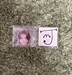 INI カプセルトイ　松田迅　ステッカー　顔アクリルキーホルダー