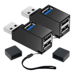 【新品】USBハブ 3ポート 2個セット 直挿しタイプ USB3.0/2.0対応