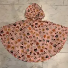 アンパンマン　レインコートポンチョ　ピンク　80〜100 美品