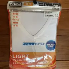 HEAT-X 軽量 Vネック Tシャツ L ホワイト