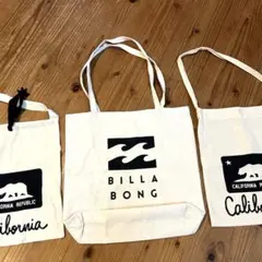 BILLABONG カリフォルニア トートバッグ 3点セット