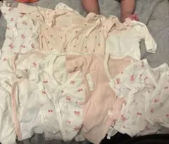 いちご柄 ベビー肌着7枚セット 50〜60