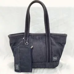 美品✨ PORTER ポーターガール ボーイフレンド デニム トートバッグ