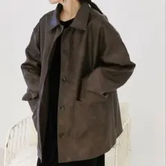 【即完売品】selectMOCAbyson ステンカラーフェイクレザージャケット