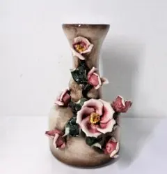カポディモンテ　CAPODIMONTE 花瓶　花器　イタリア製骨董品　陶花 Yahoo!オークション -「陶花 カポディモンテ」の落札相場・落札価格