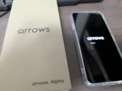 開封済み　arrows Alpha M08 ホワイト アローズ simフリー