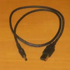 USB 5V DCジャック電源供給ケーブル 78cm オス アダプタケーブル