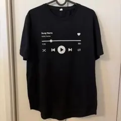【最終価格❗️】音楽プレイヤー デザイン Tシャツ 黒