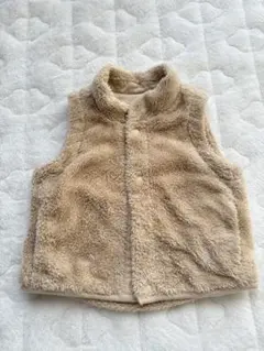 UNIQLO ユニクロ　ベビーベスト　ボアベスト　フリース　リバーシブル　80