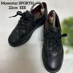 【美品】Moonstar SPORTH スニーカー サイドジップ ブラックのサムネイル