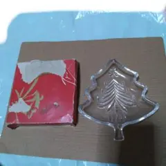 クリスマスツリー型ガラス皿 SOGA