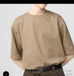 エアリズムコットンオーバーサイズT　接触冷感　ドライ　軽量　吸汗速乾　ストレッチ