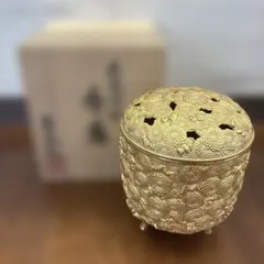 高岡銅器 万菊 香爐 佐野宏采 木箱付き 香炉 菊花 伝統工芸 - メルカリ
