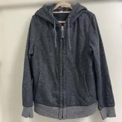 【出品5/19まで 】UNIQLO フード付きグレーボアパーカー