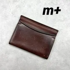 m+ エムピウ FERMA MATI カードケース 名刺入れ ブラウン レザー