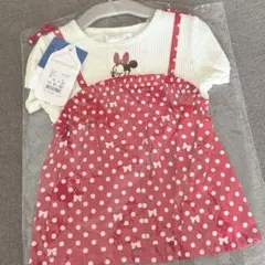 新品未使用✨mamaraku ディズニーコラボ　トップス 半袖 ミニー95サイズ
