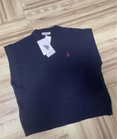 本日セール. U.S. POLO ASSN. ニットベスト M ネイビー