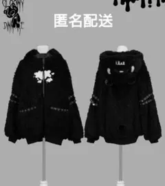 【GLOOMY×HANTO-USAGI】もこもこパーカー　ダブルキャラフード　M GLOOMY×HANTO-USAGI】もこもこパーカー ダブルキャラフード M