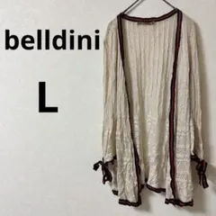 belldini 【L】ベルディーニ アイボリー レース編み カーディガン