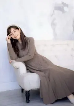 セルフォード　ニットワンピース　ライトピンク