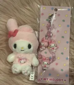 サンリオ　トキメキぽっぷビーズ　マイメロ　マスコット ストラップ