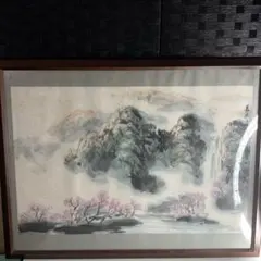 和風衝立 ついたて 目隠し 水画 木製 昭和レトロ アンティーク - メルカリ