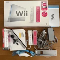 ジャンクNintendo Wii 本体+wii partyリモコン2台+2ソフト
