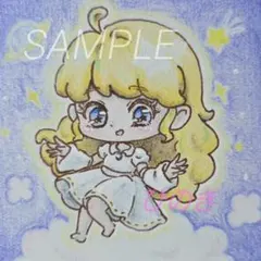 【豆色紙】オリジナル アナログ手書きイラスト No.1
