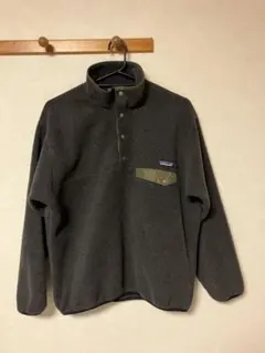 98年USA製　Patagoniaパタゴニアシンチラスナップt ダークグレーM