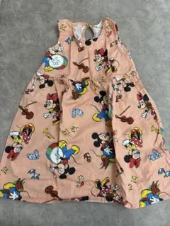 [新品未使用]ミッキーミニーワンピース(100)