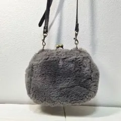 [studio CLIP] ファー がま口ショルダーバッグ