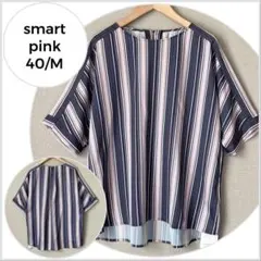 【新品タグ付き♪】smart pink マルチストライプブラウスのサムネイル