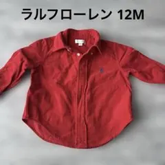 RalphLauren ラルフローレン コーデュロイ シャツ レッド 80cm