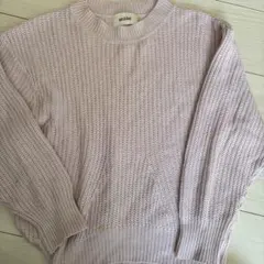 snidel 薄いピンク 長袖ニットセーター　フリーサイズ