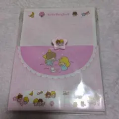リトルツインスターズ ・クリップ付きレターセット・Sanrio