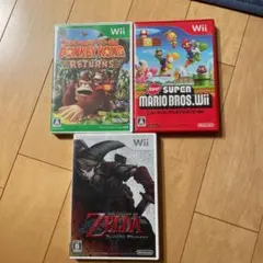 New スーパーマリオブラザーズ Wii 他ソフト3点セット