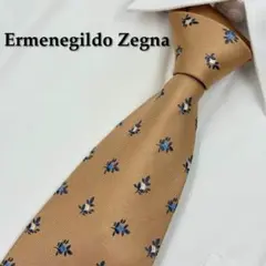 豪華 Zegna エルメネジルドゼニア ネクタイ ジャガード シルク100 花柄