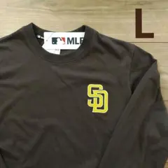 【新品】MLB パドレス 刺繍ロゴ ロンT 長袖 ブラウン 茶色 トップス 　Lのサムネイル