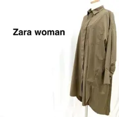 ザラウーマン Zara woman  シャツワンピ ロングカーディガン 長袖