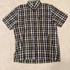 Ben Sherman チェック柄 半袖シャツ ブラウン系 Mのサムネイル