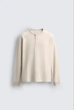 ZARA ヘンリーネックTシャツ L 完売品のサムネイル