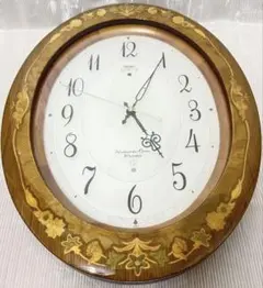 【SEIKO•振り子付き•高級掛け時計 【EMBLEM（エンブレム）【象嵌時計】 SEIKO•振り子付き•高級掛け時計 【EMBLEM（エンブレム）【象嵌時計