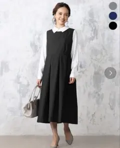レディース ワンピース マタニティ 制服 グレーのサムネイル