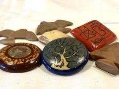 ブローチなど手づくりアンティーク小物7点 1950年代　昭和レトロ