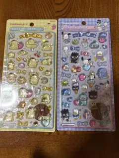 正規品 サンリオ ボンボンドロップシール第2弾 ポムポムプリン はぴだんぶい