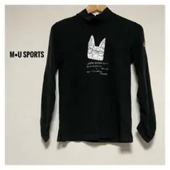 M•USPORTS ハイネック　ゴルフウェア　ブラック　長袖　ミエコ・ウエサコ