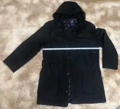 【美品】OLD GAP⭐️フード付きウールコート⭐️ブラック⭐️ L